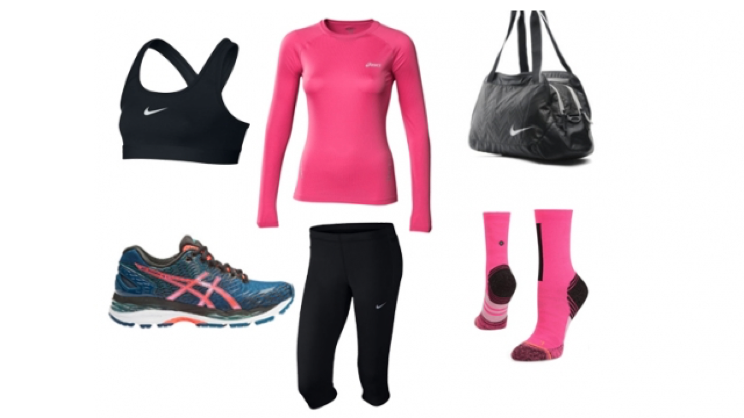 Roze dames loopoutfit Roze dames loopoutfit